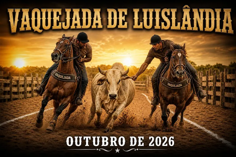 Cartaz da Vaquejada de Luislândia em Luislândia/MG