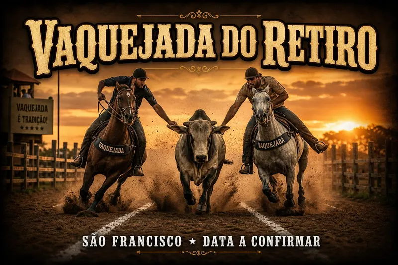 Cartaz da Vaquejada de Retiro (São Francisco) em Retiro (São Francisco)/MG